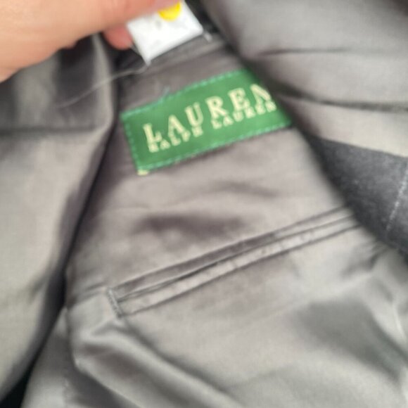 Vintage 90s Cashmere Wool Lauren Ralph Lauren Striped Suit Jacket 42R Pants 36R - Picture 10 of 16